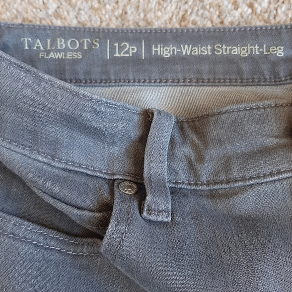 Talbots Flawless - Dark grey high waist straight legs jeans - Size: 12P - Picture 6 of 10